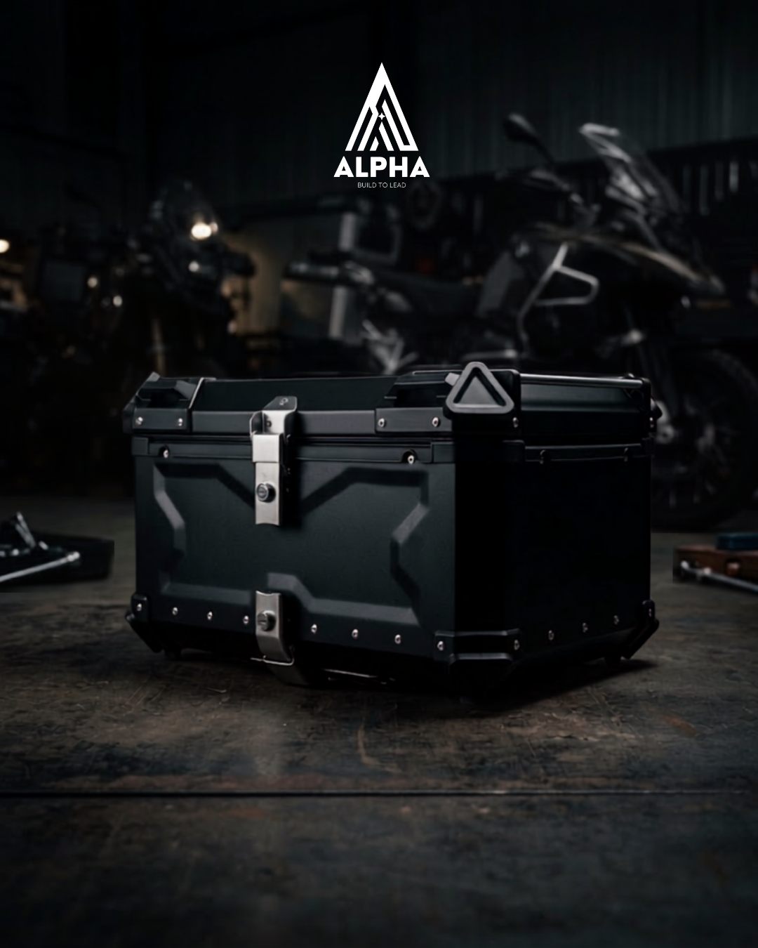 (PRE ORDER) Alpha Embossed Armored Top Box (80L)